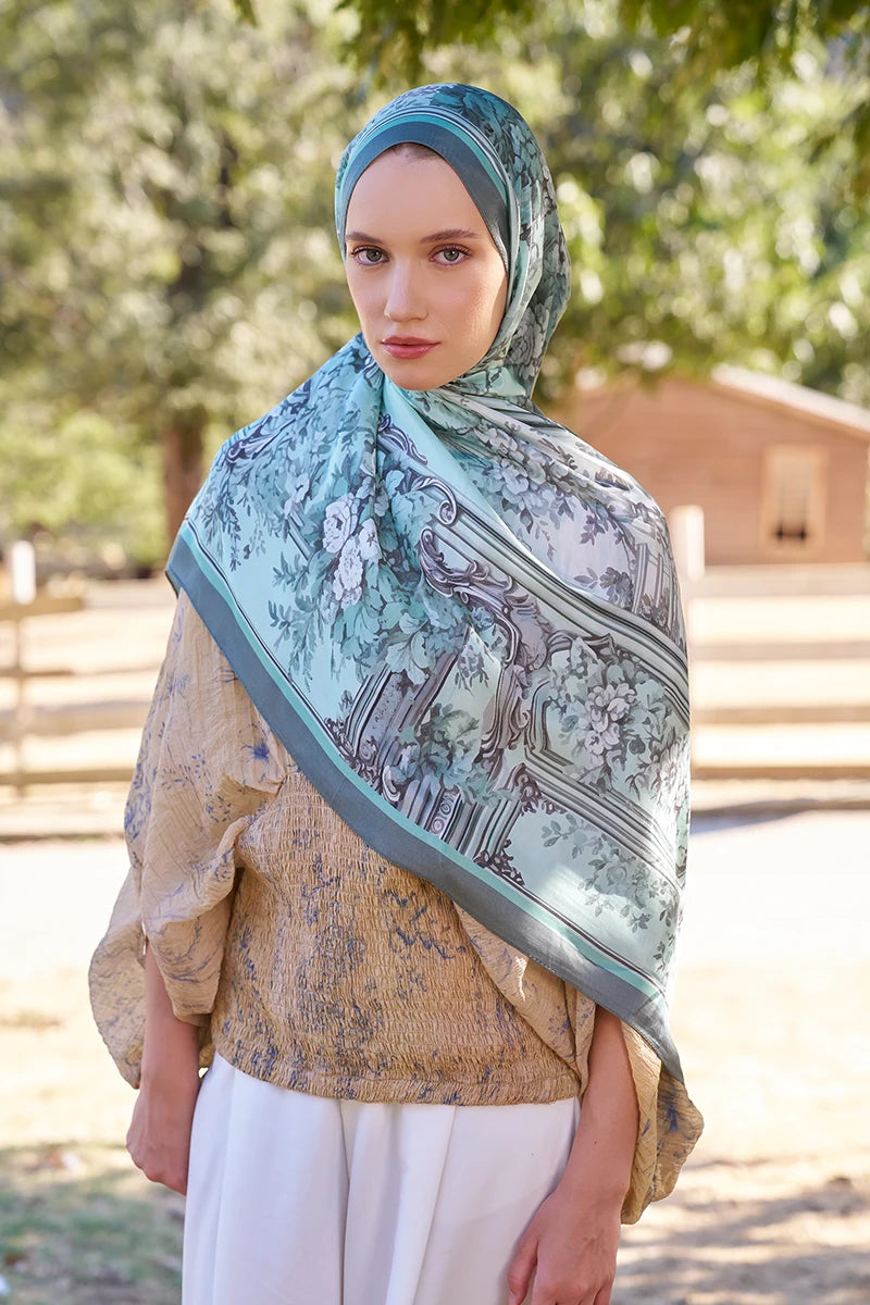 Inspired Esperanza Pattern Shawl - Mint