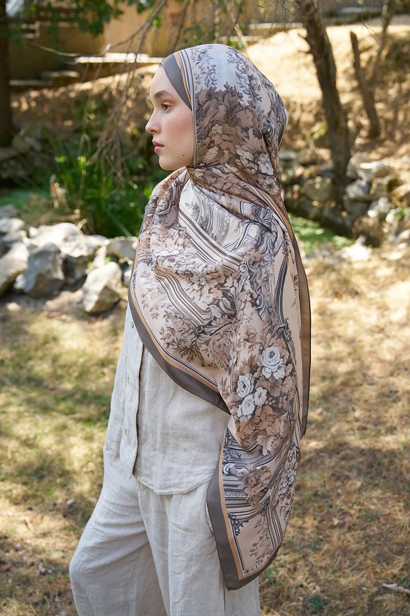 Inspired Esperanza Pattern Shawl - Mink