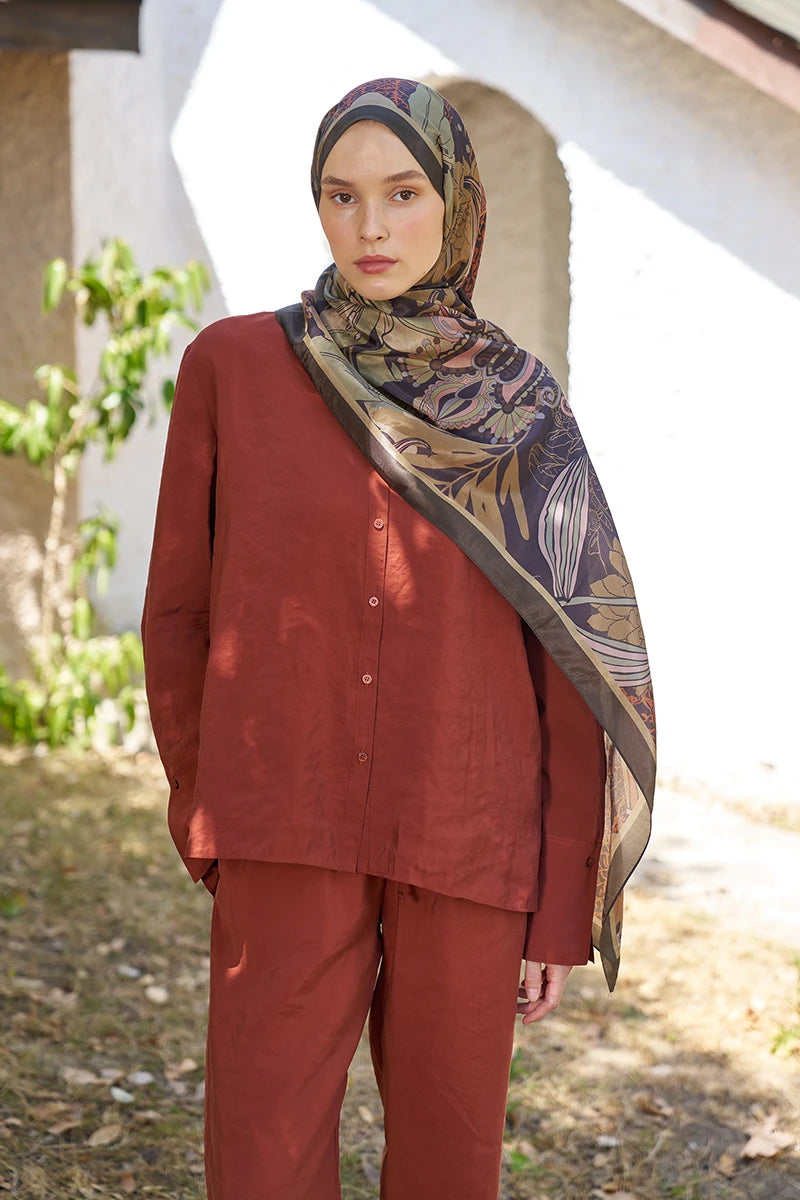 Inspired Fierra Desen Şal - Nefti