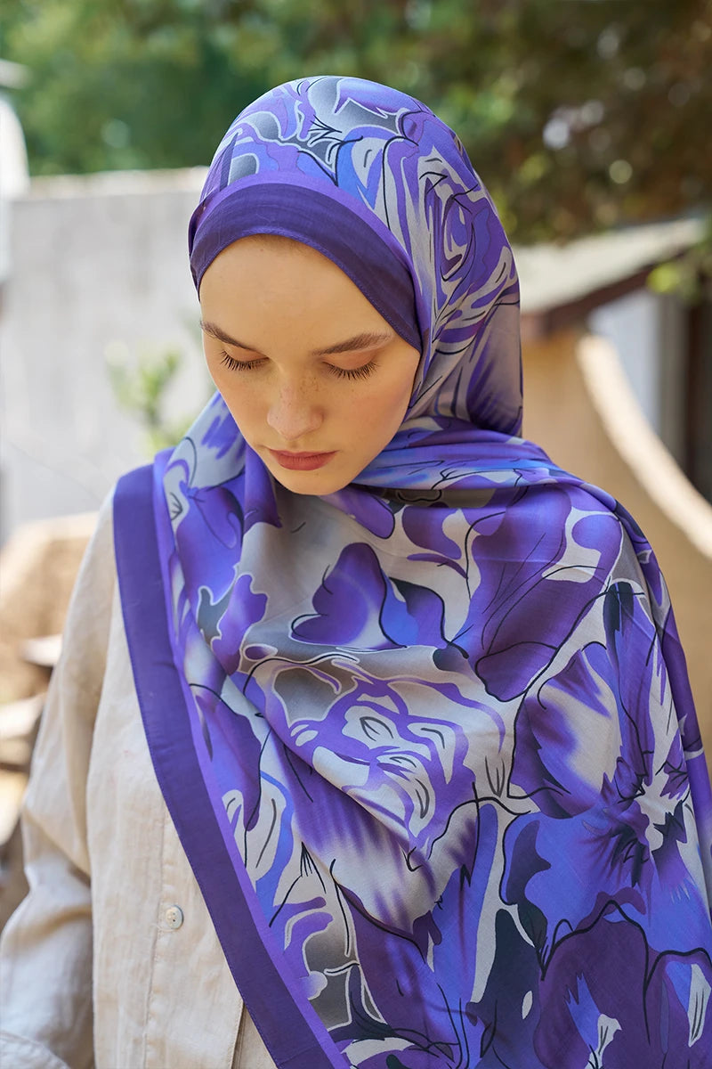 Inspired Limerence Desen Şal - Mor