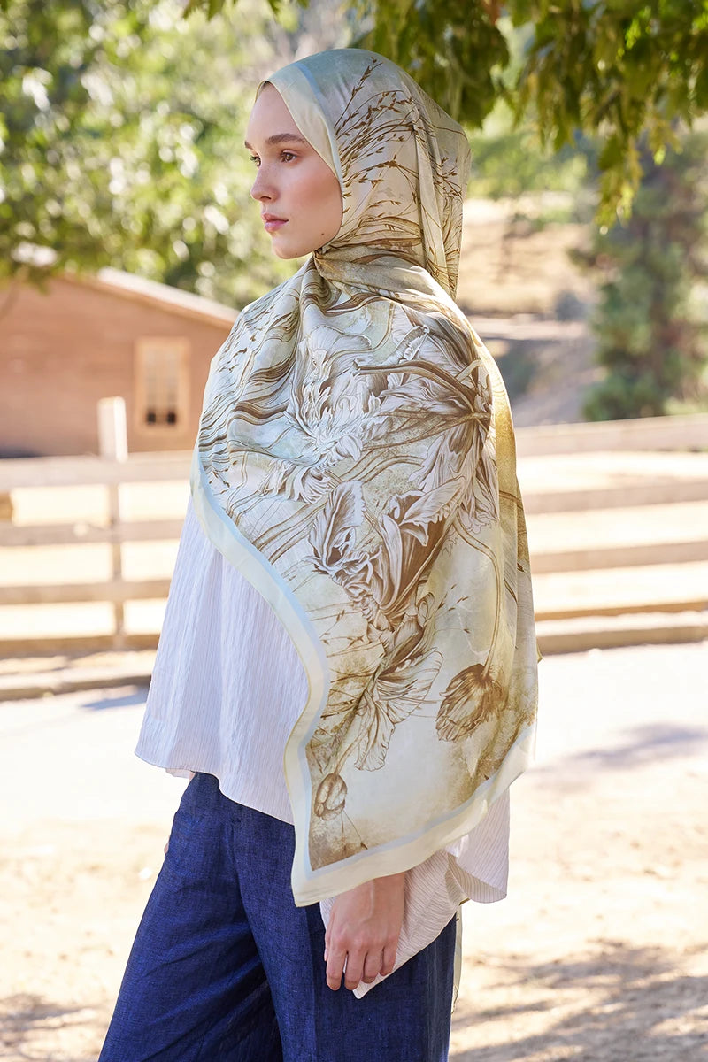 Inspired Marin Desen Şal - Sarı