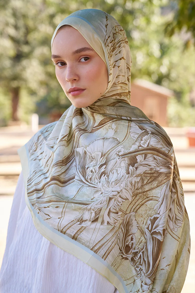 Inspired Marin Desen Şal - Sarı