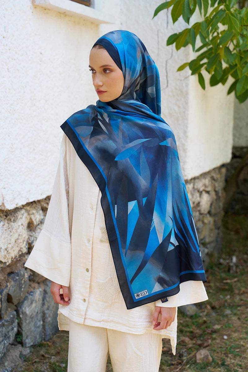 Inspired Volen Desen Şal - Lacivert