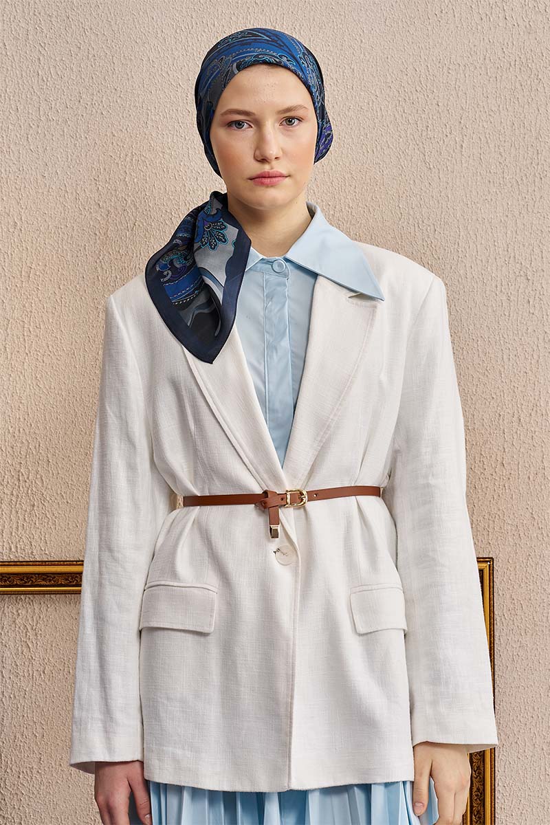 Vision Art Collection Lacirna Eşarp - Lacivert