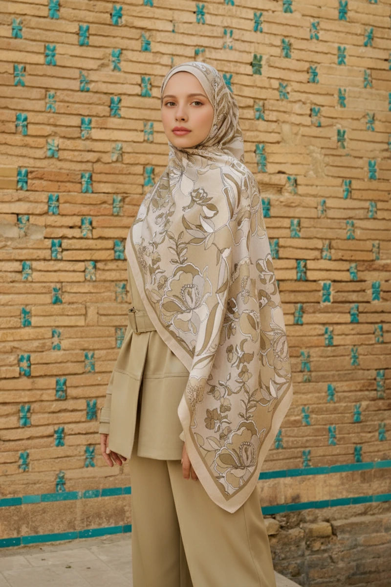 Lover Pamuk Modal Şal - Bej