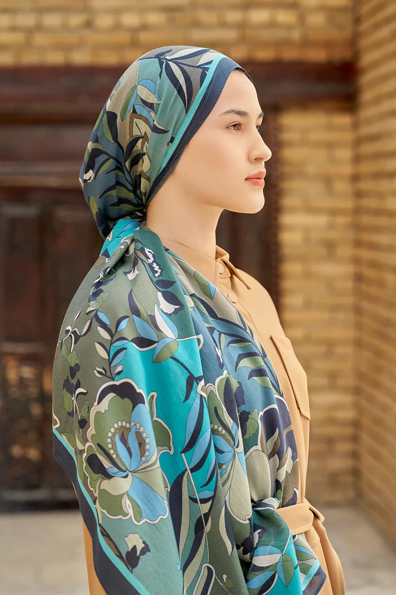 Lover Pamuk Modal Şal - Petrol