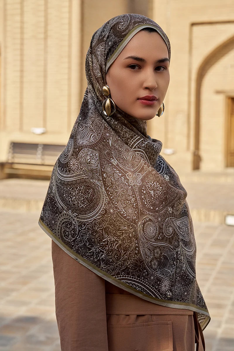 Mihr Yün İpek Şal - Nefti