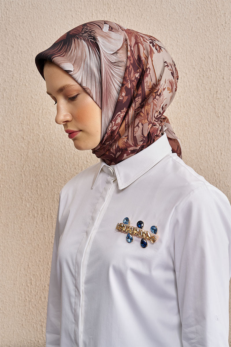 Vision Art Collection Mirage Eşarp - Kahverengi