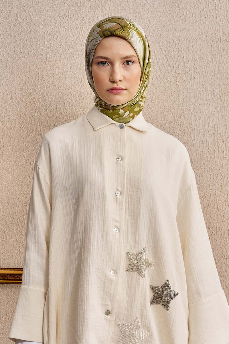 Vision Art Collection Mirage Eşarp - Yağ Yeşili