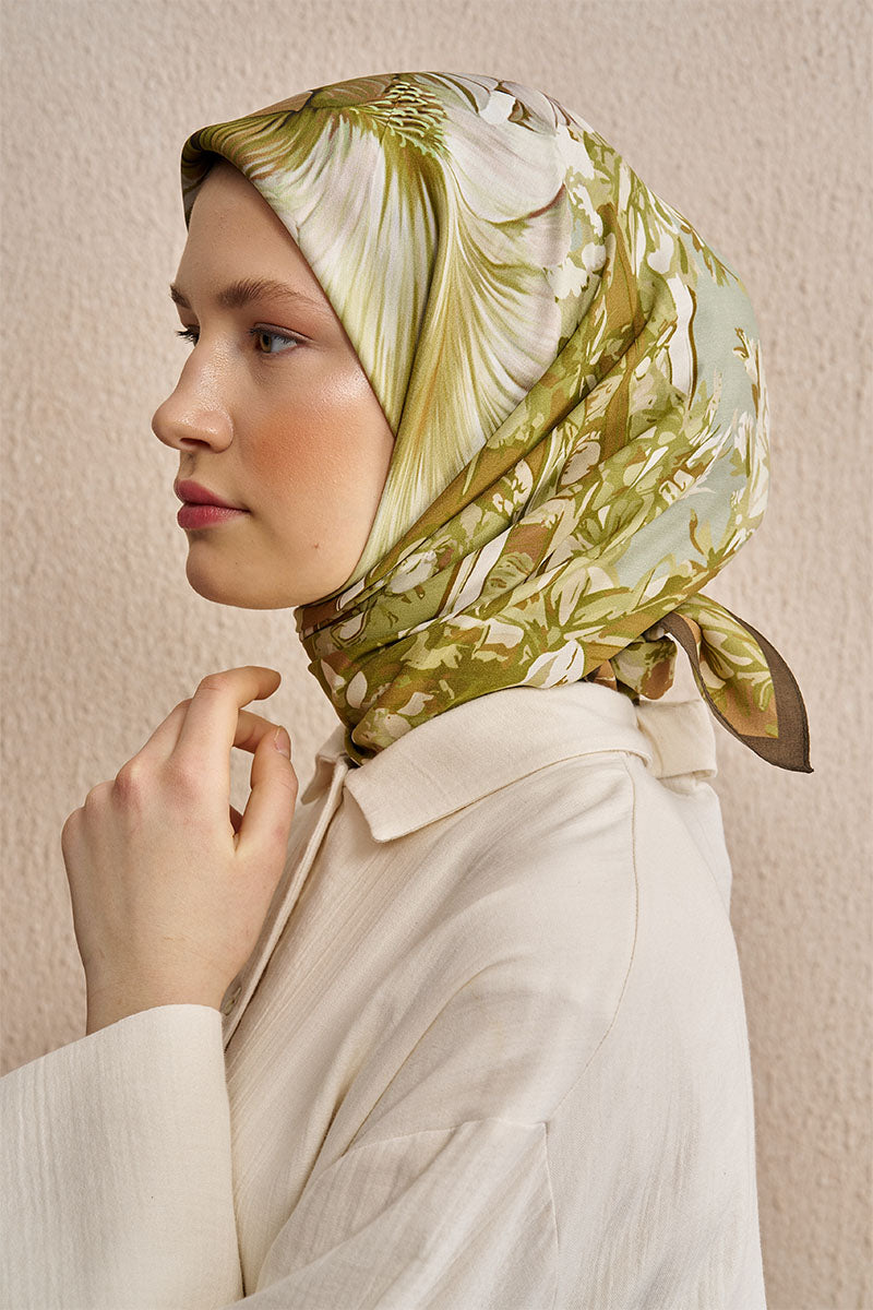 Vision Art Collection Mirage Eşarp - Yağ Yeşili