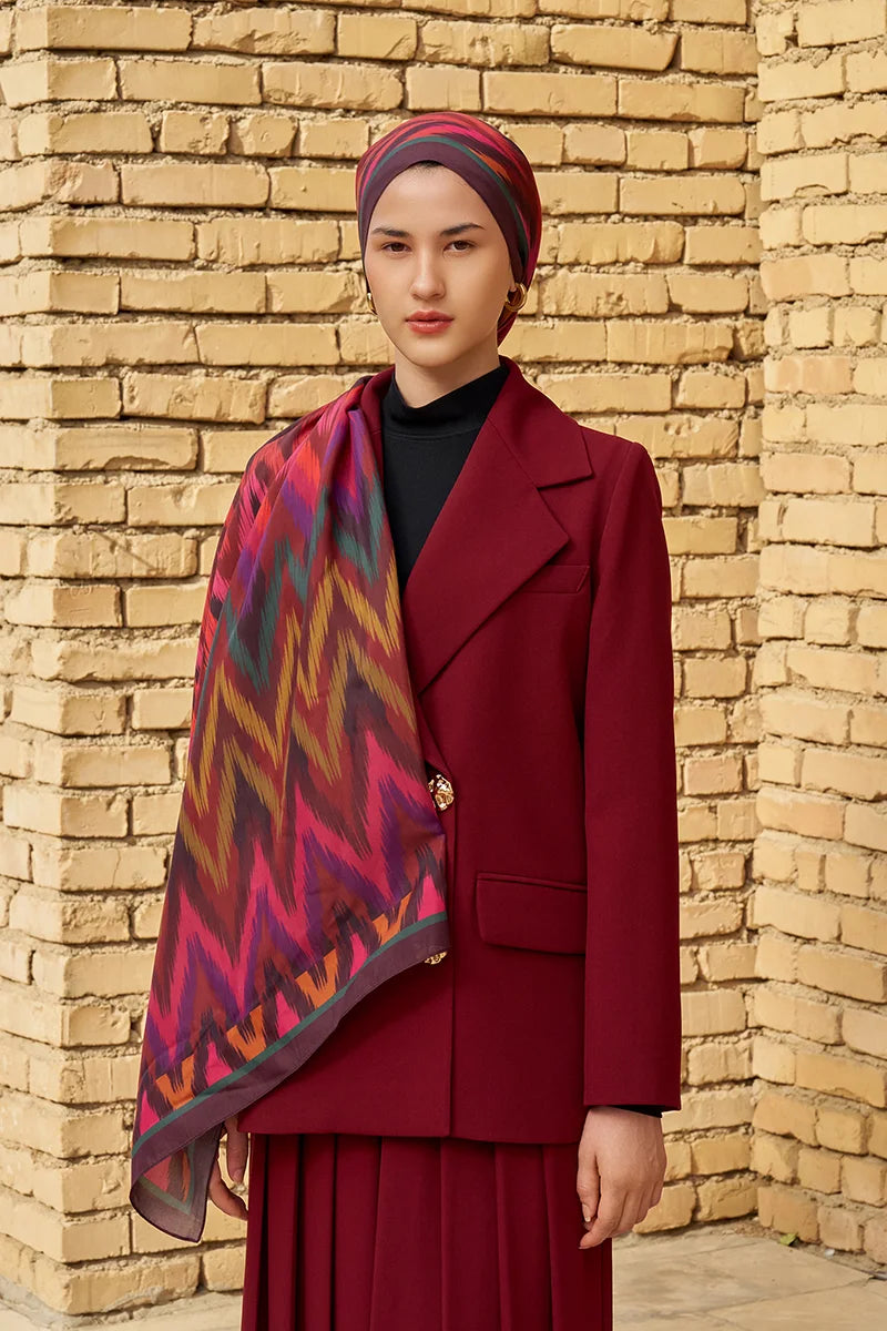 Missoma Floss Viscose Shawl - Burgundy