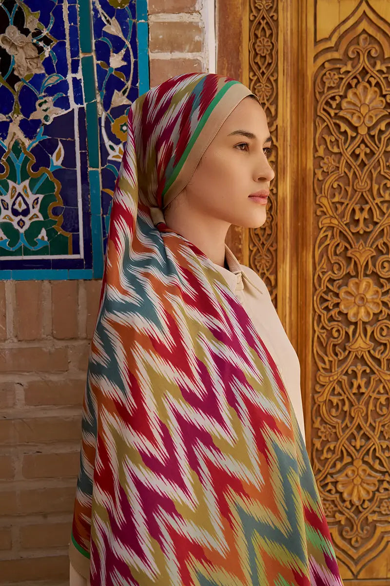 Missoma Floş Viskon Şal - Bej