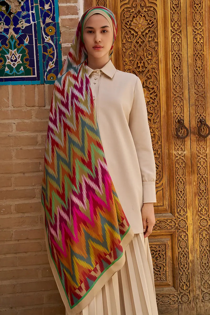 Missoma Floş Viskon Şal - Bej