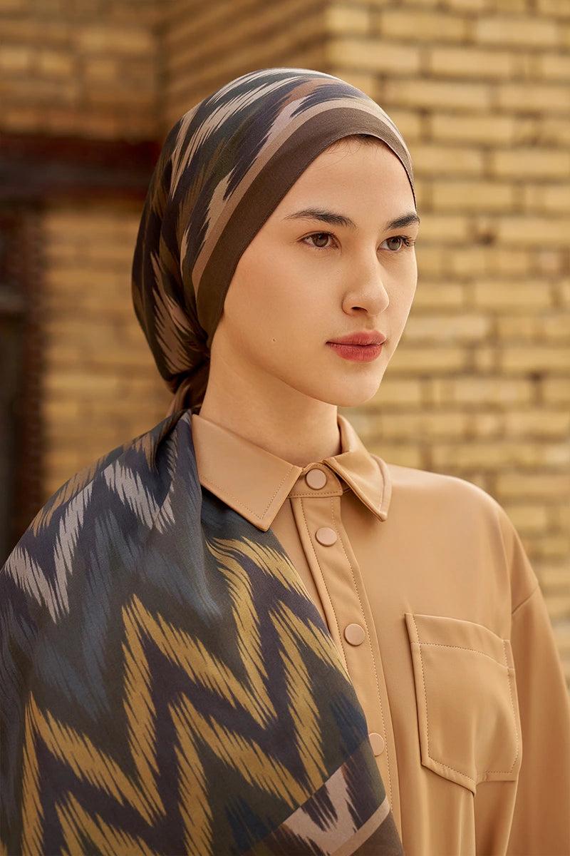 Missoma Floş Viskon Şal - Kahverengi