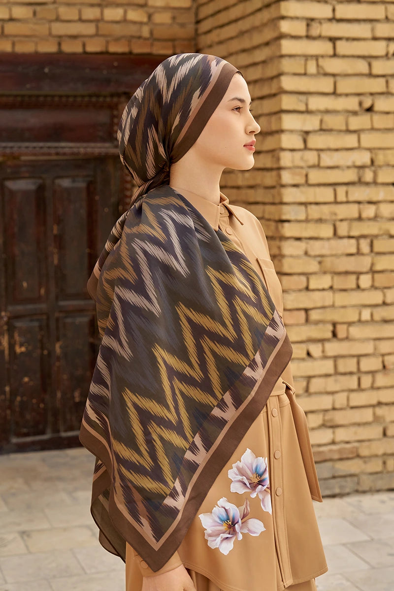 Missoma Floş Viskon Şal - Kahverengi