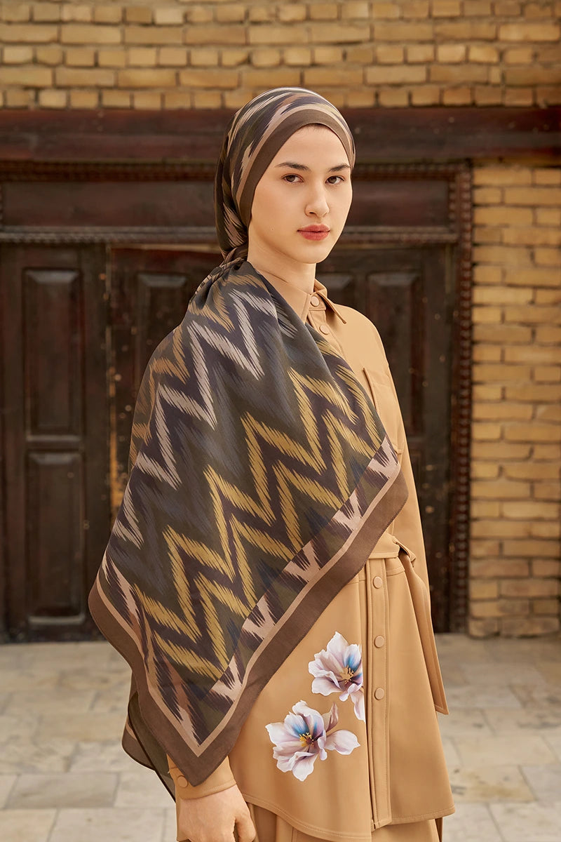 Missoma Floş Viskon Şal - Kahverengi