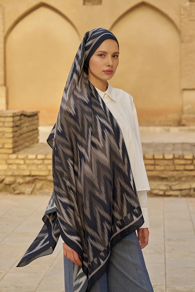 Missoma Floş Viskon Şal - Siyah