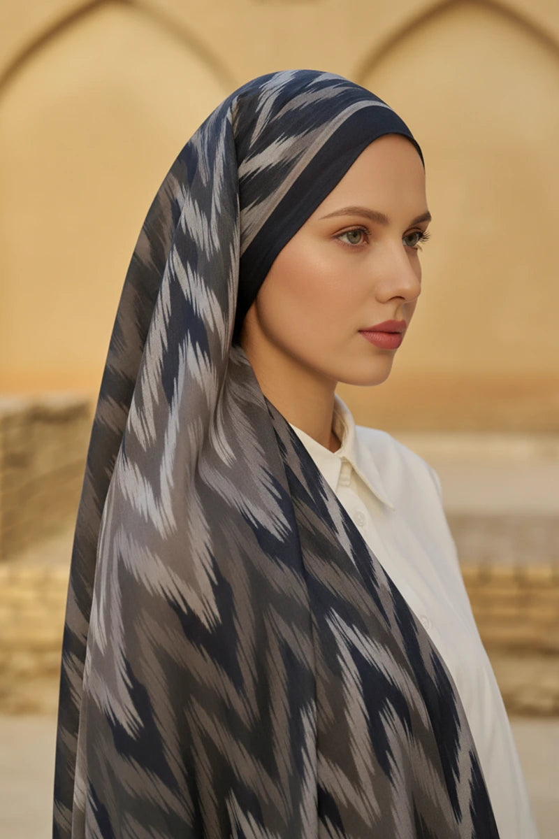 Missoma Floş Viskon Şal - Siyah