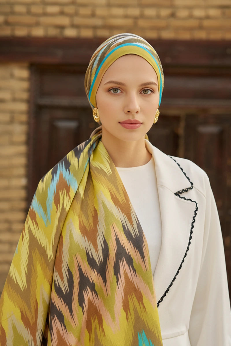 Missoma Floss Viscose Shawl - Olive Green