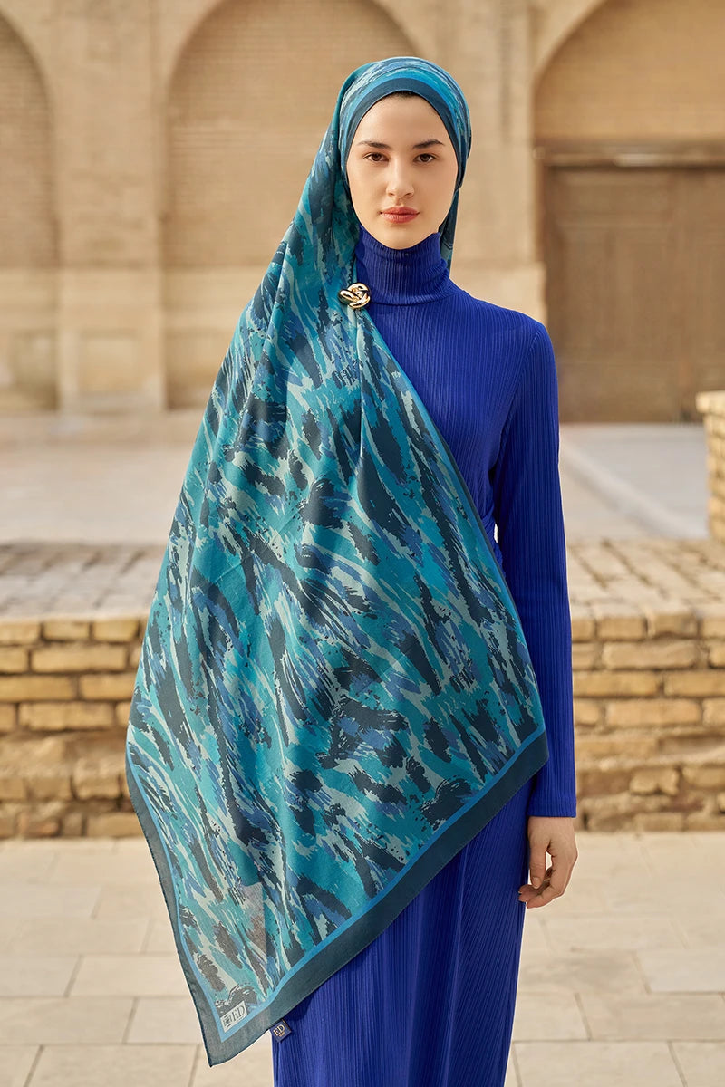 Noble Pamuk Modal Şal - Lacivert