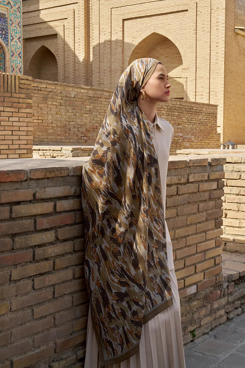 Noble Pamuk Modal Şal - Yeşil