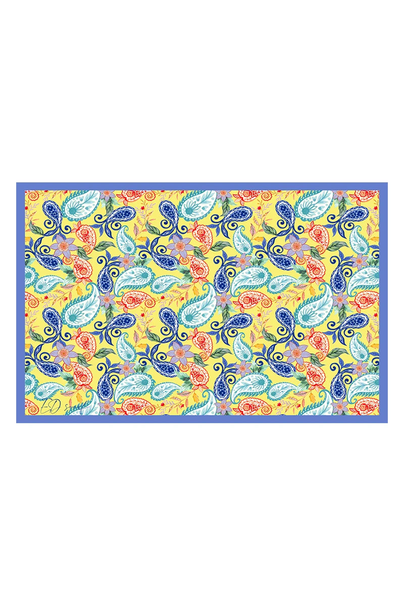 Paisley Desen Pareo - Sarı