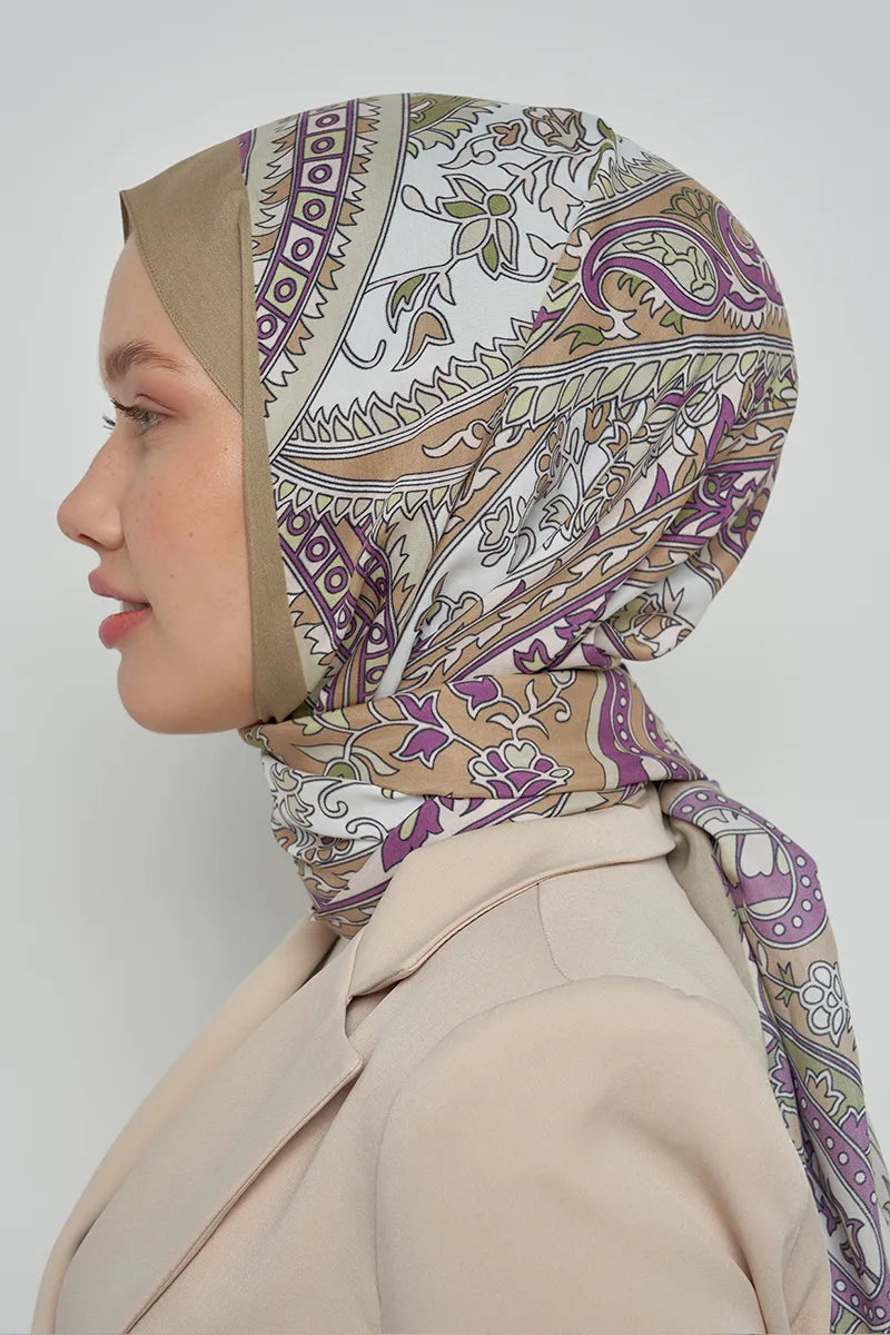 Paisley Koleksiyonu Pateh Şal - Kahverengi