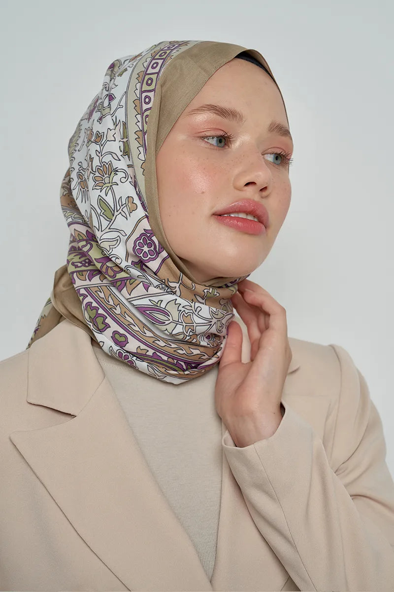Paisley Koleksiyonu Pateh Şal - Kahverengi