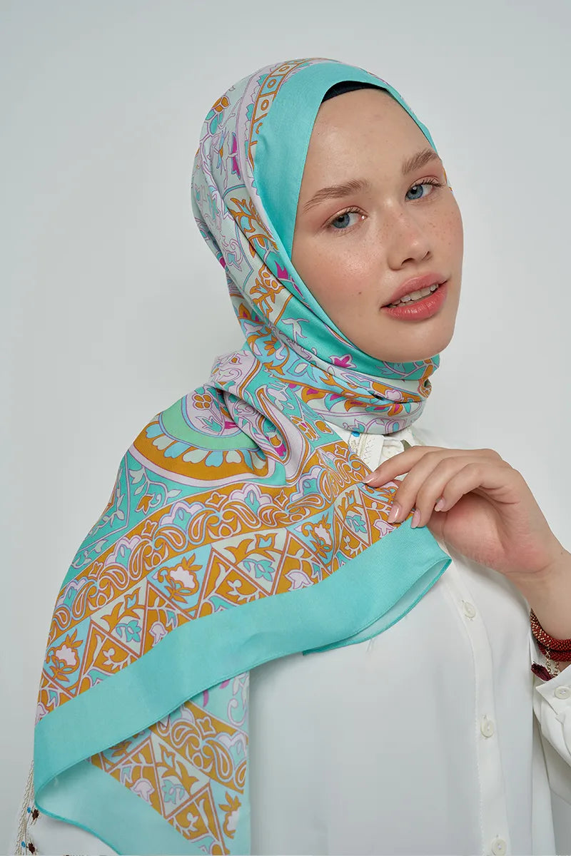 Paisley Koleksiyonu Pateh Şal - Yeşil