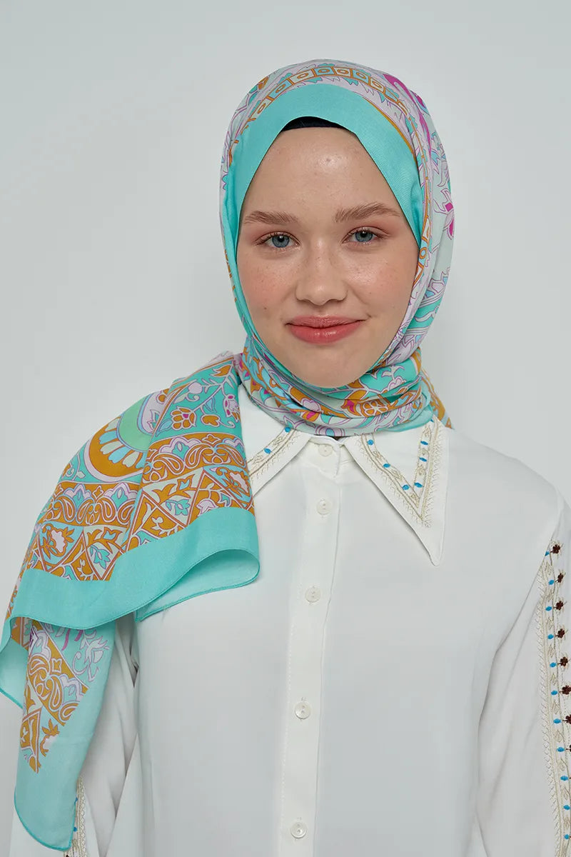 Paisley Collection Pateh Shawl - Green