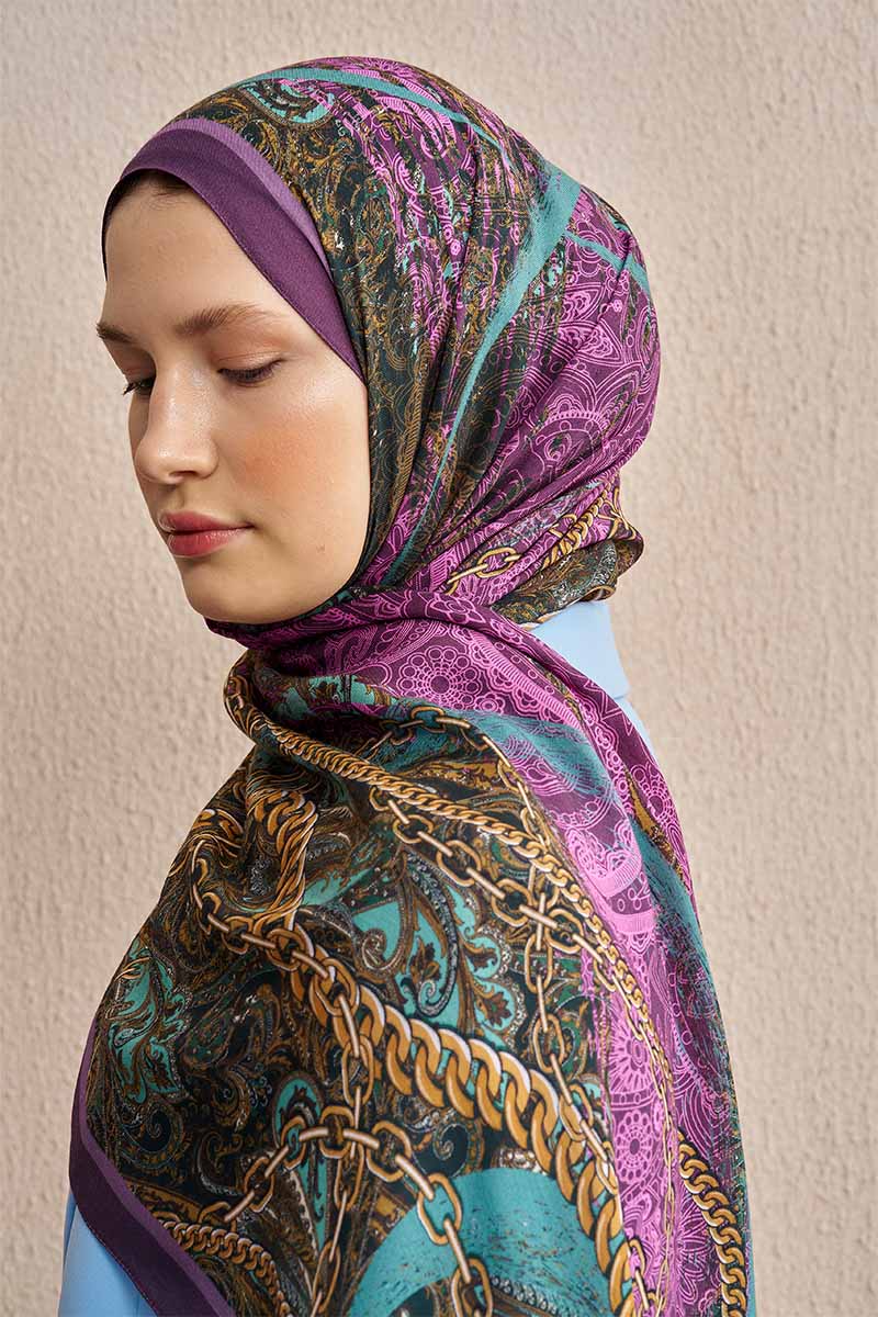 Pamuk İpek Rogue Şal - Mor