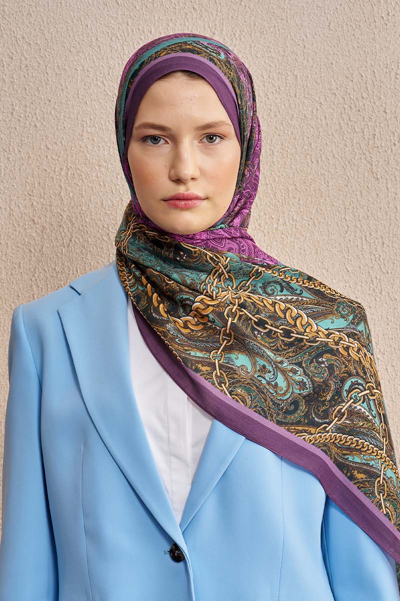 Pamuk İpek Rogue Şal - Mor