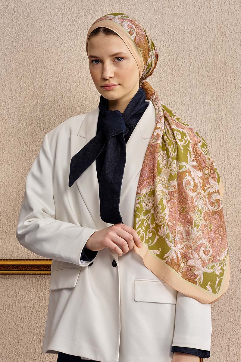 Cotton Silk Ophelis Shawl - Baby Pink