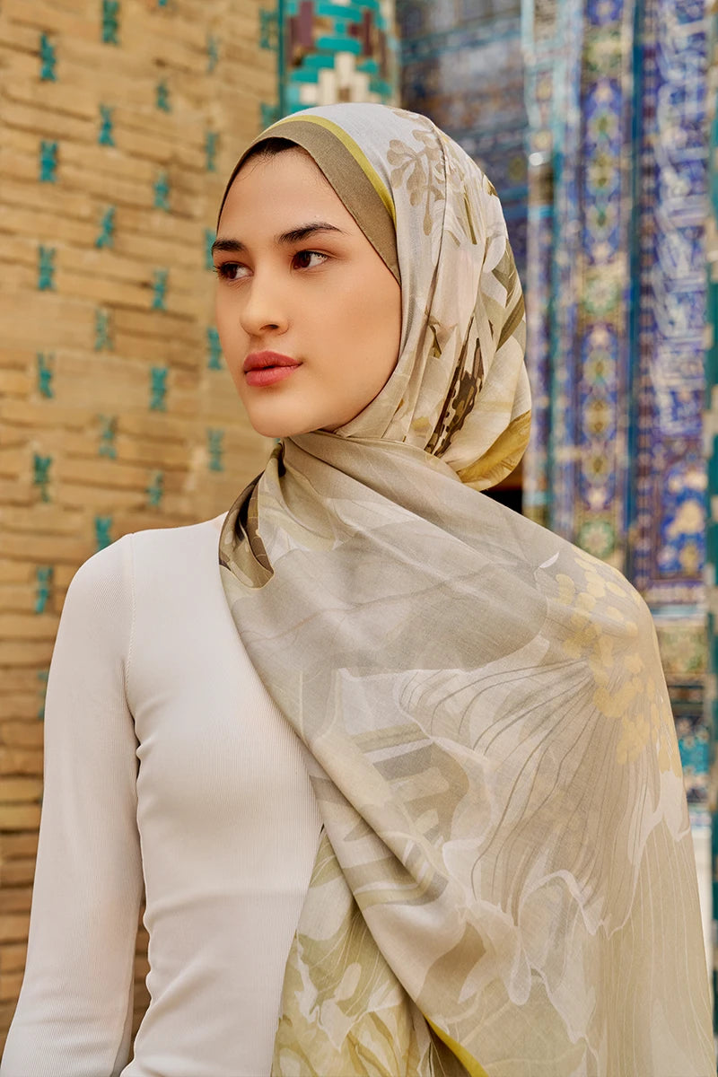 Reine Cotton Modal Shawl - Beige
