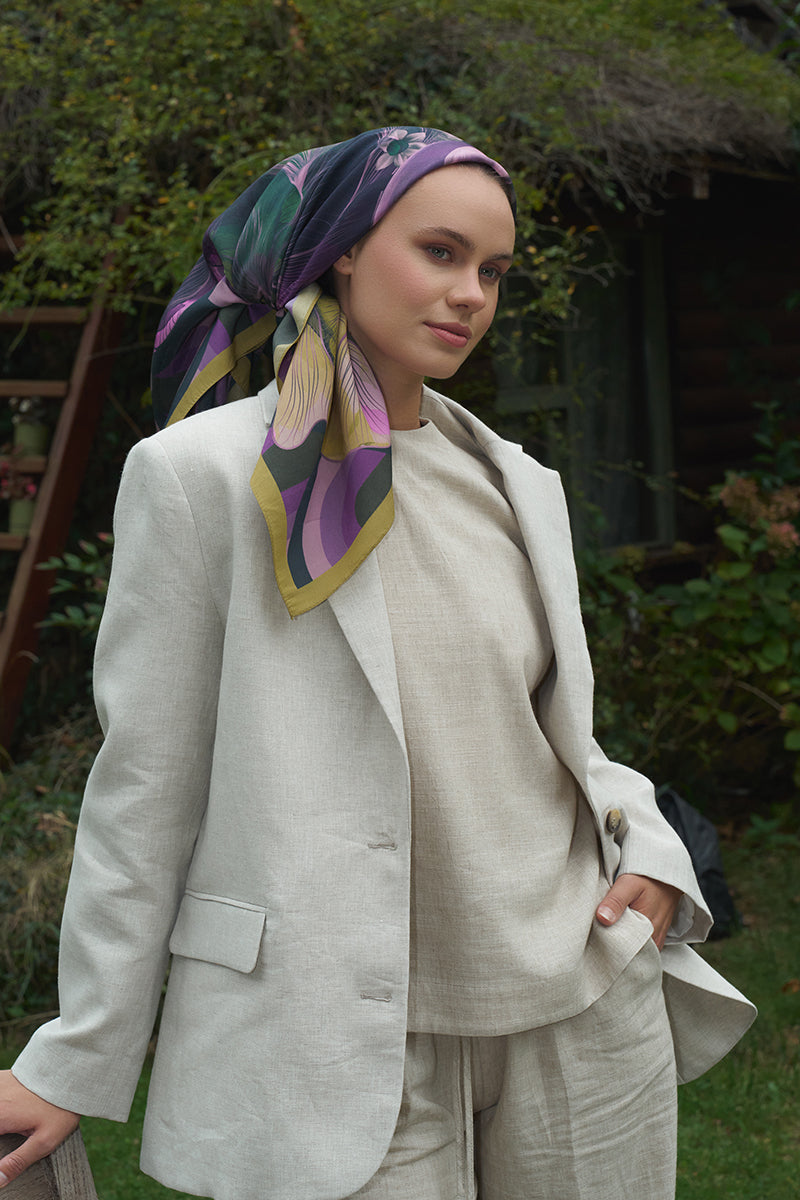 Calla Modal Eşarp - Yağ Yeşili