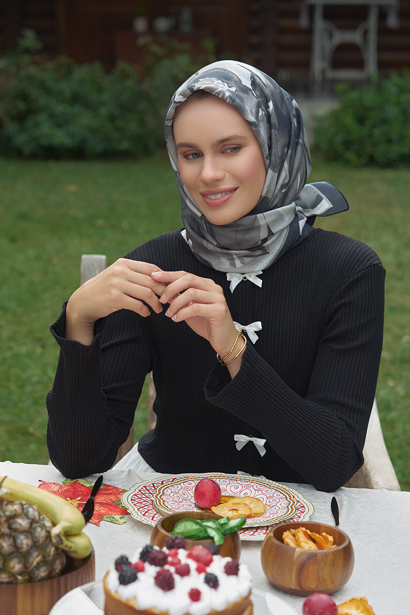 Rosa Modal Eşarp - Siyah