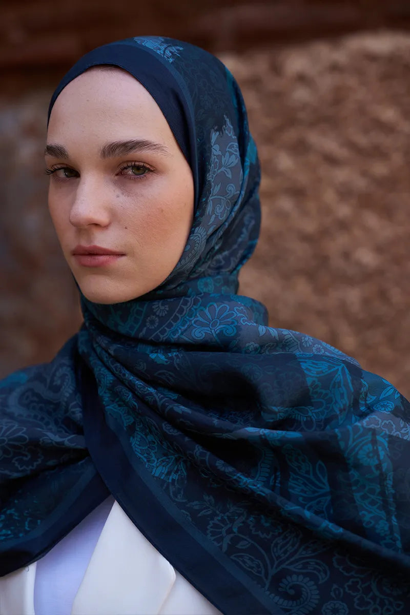Sunrise Rüya Desen Şal - Lacivert