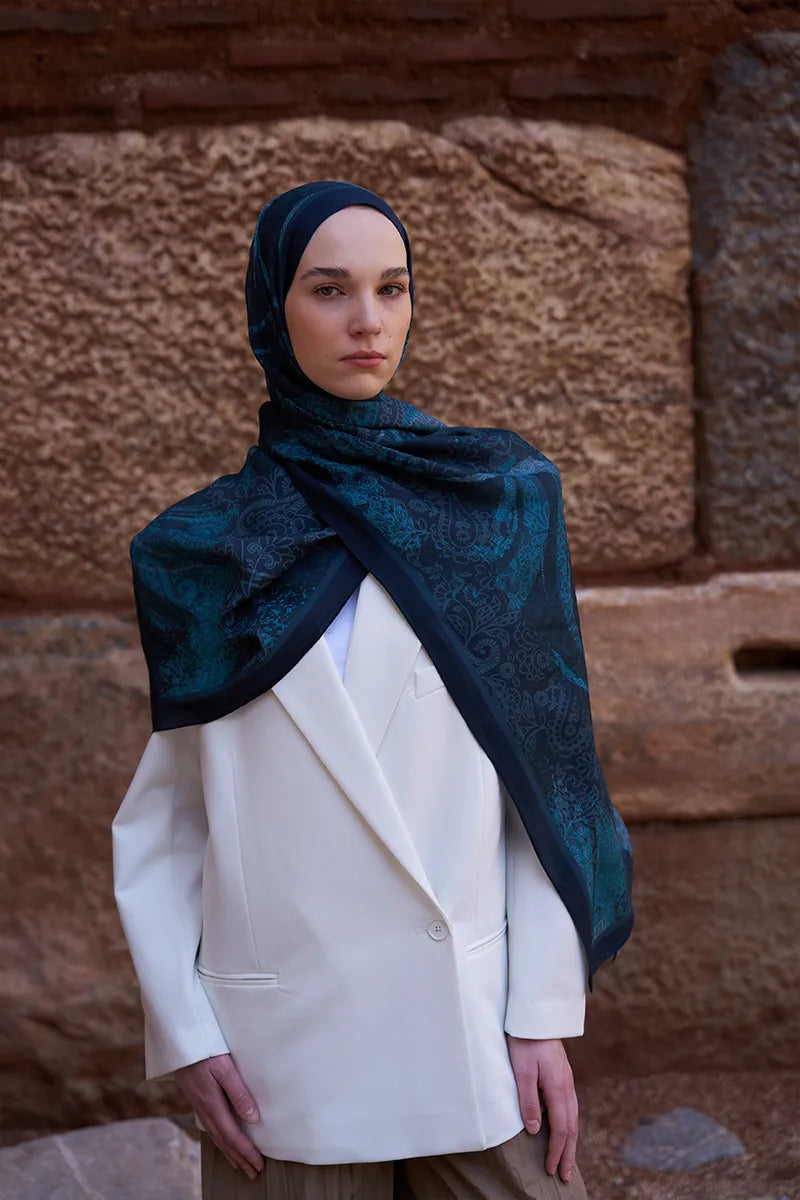 Sunrise Rüya Desen Şal - Lacivert