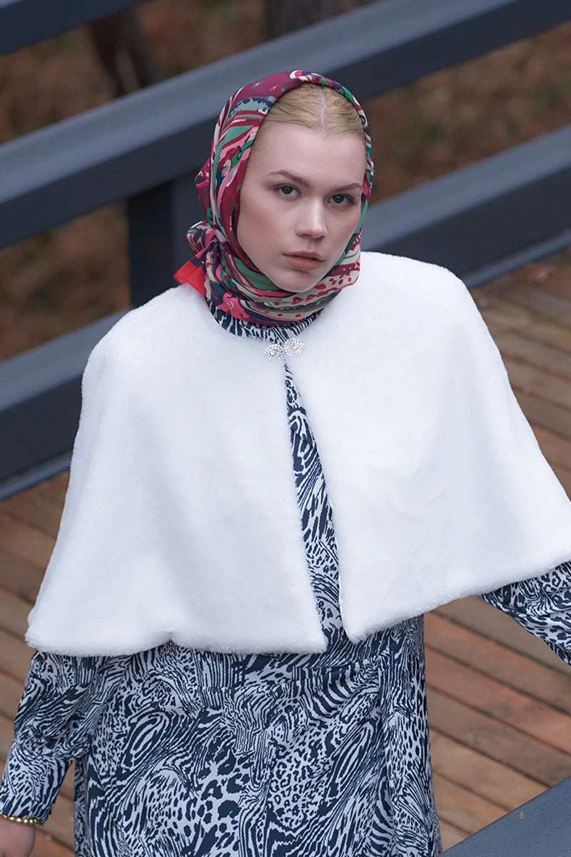 Sofistik Desen Modal Eşarp - Mürdüm