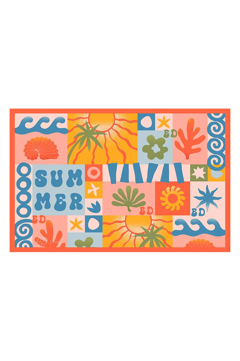 Summer Desen Pareo - Turuncu
