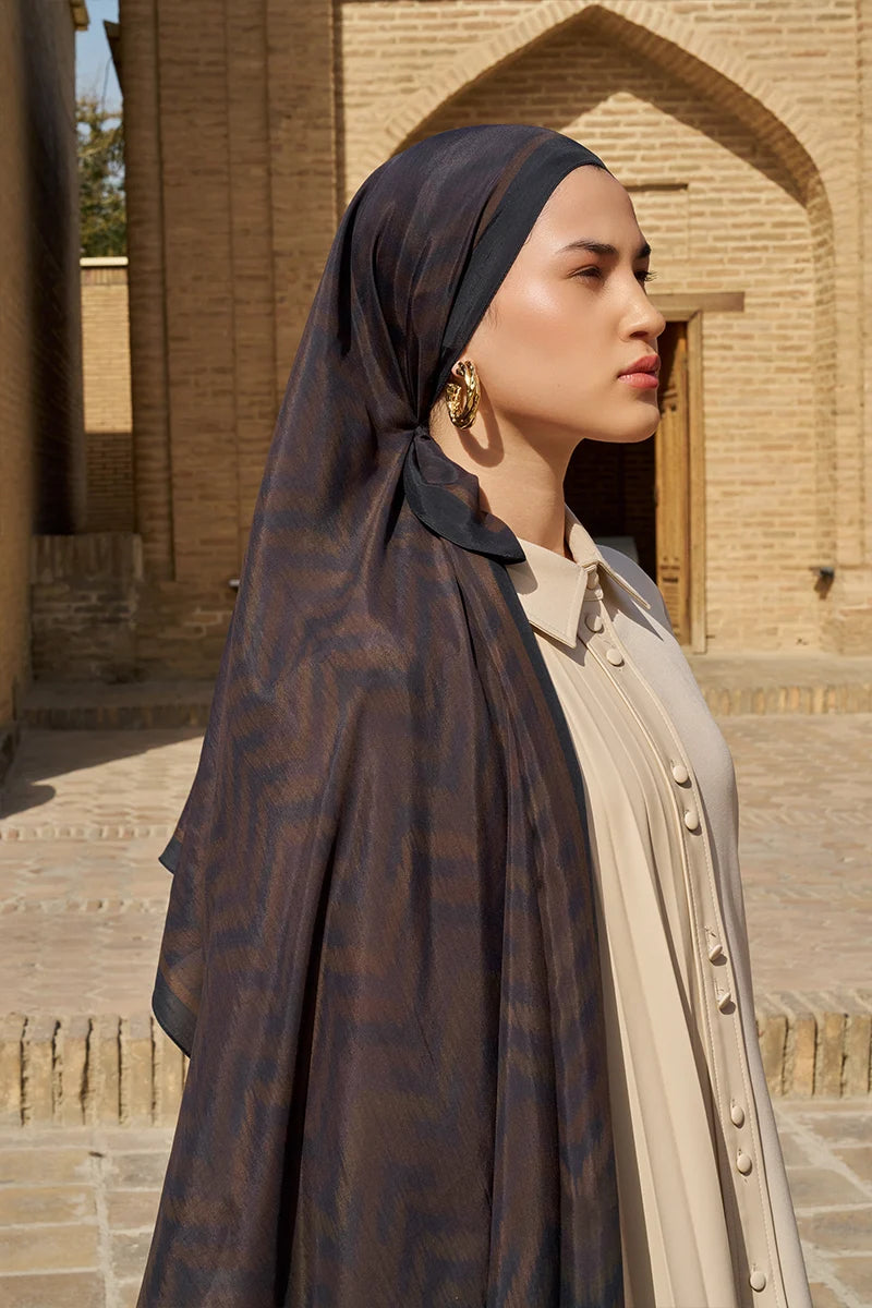 Velisse Floss Viscose Shawl - Dark Brown