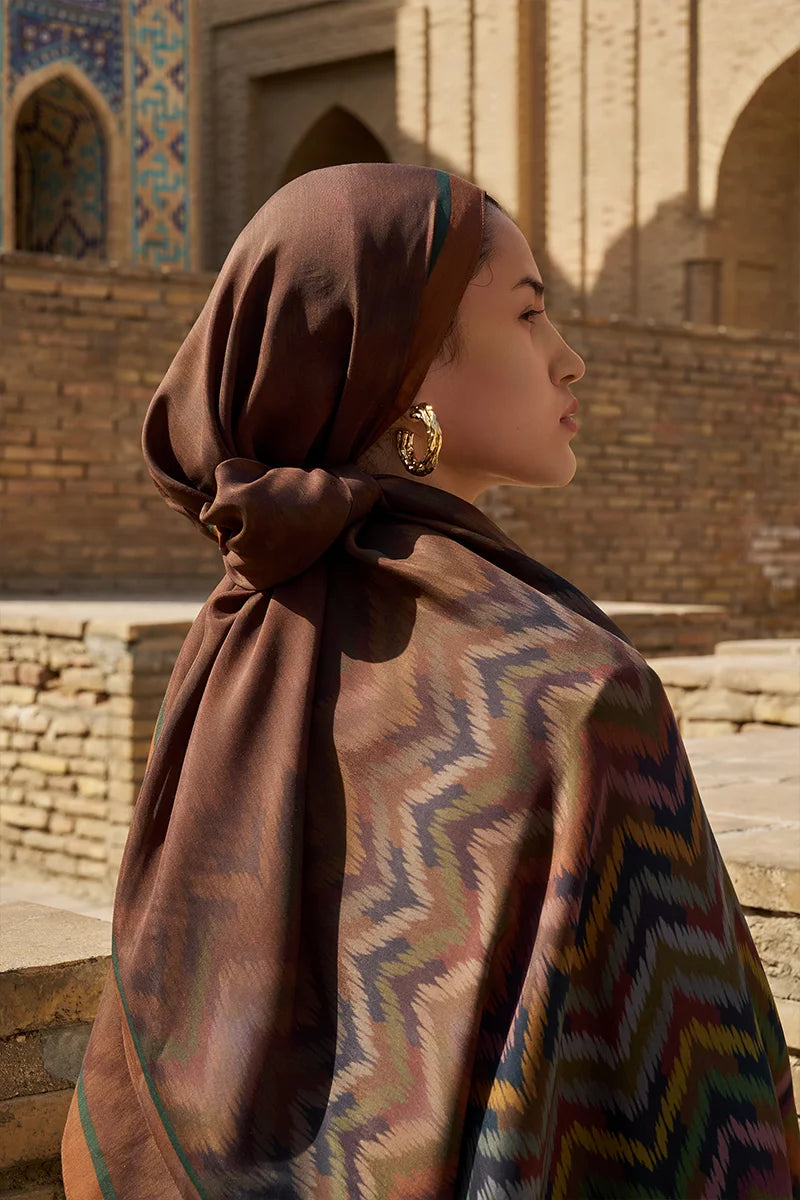 Velisse Floss Viscose Shawl - Brown