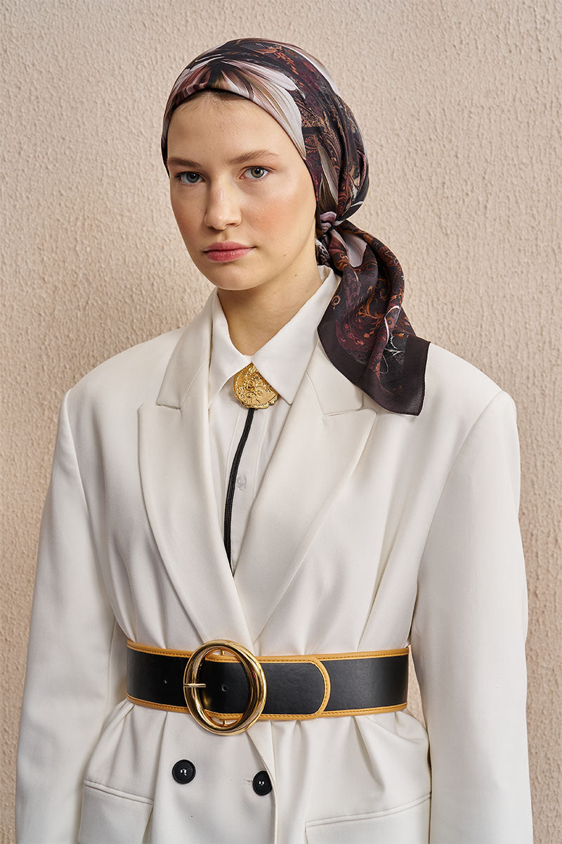 Vision Art Collection Velmora Scarf - Dark Brown