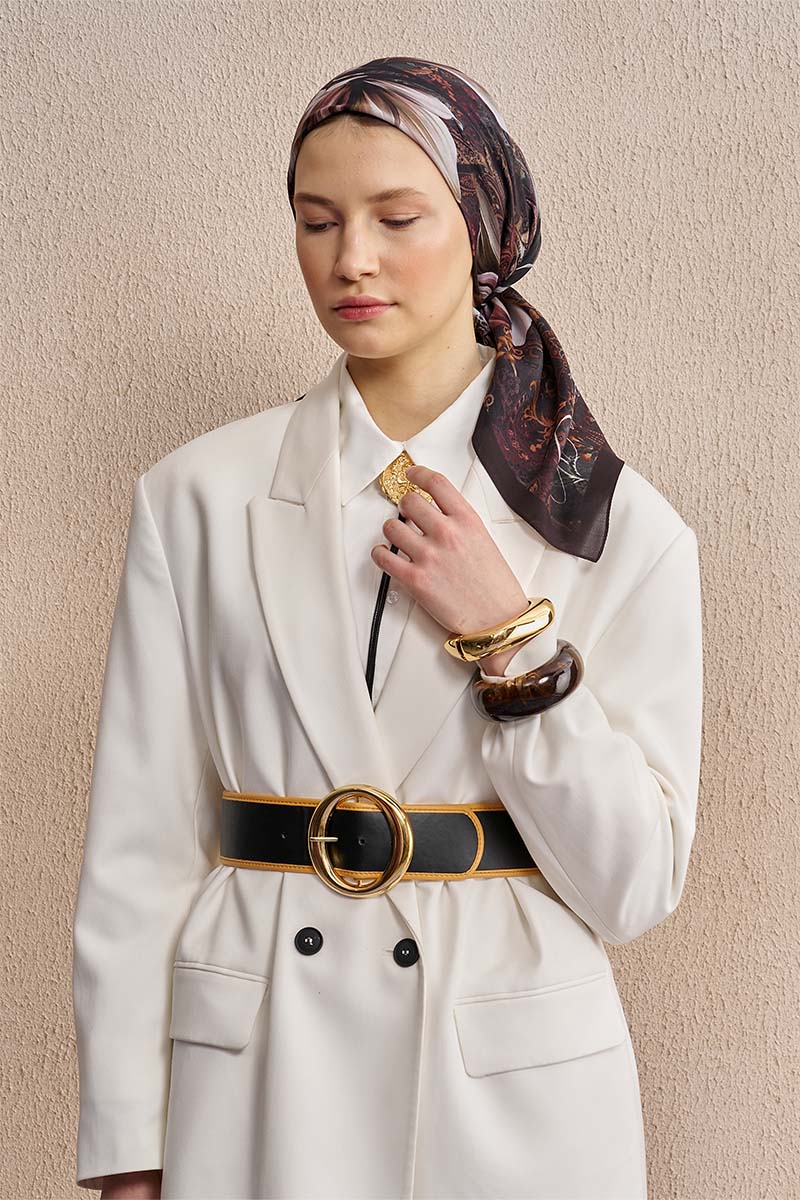 Vision Art Collection Velmora Scarf - Dark Brown