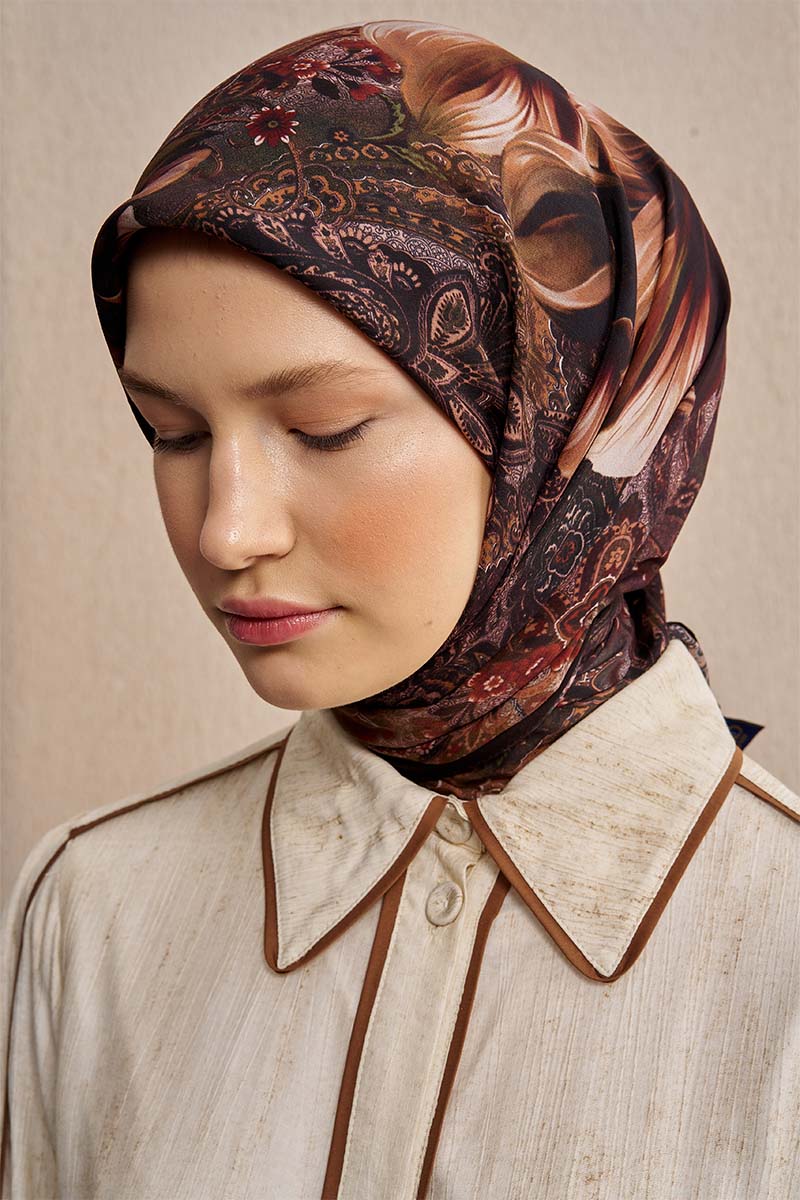 Vision Art Collection Velmora Eşarp - Kahverengi