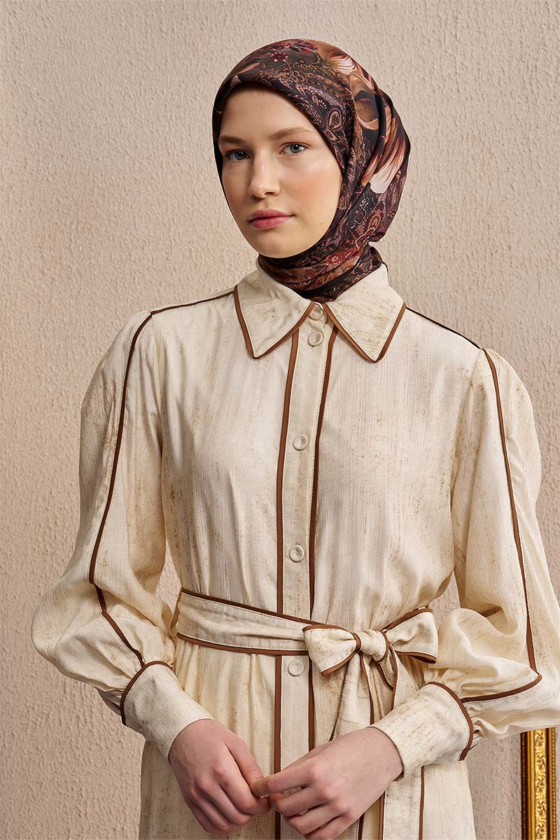 Vision Art Collection Velmora Eşarp - Kahverengi