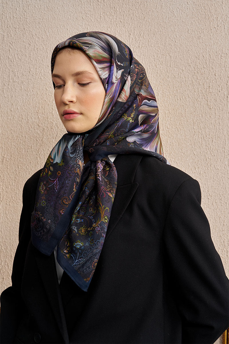 Vision Art Collection Velmora Scarf - Navy Blue