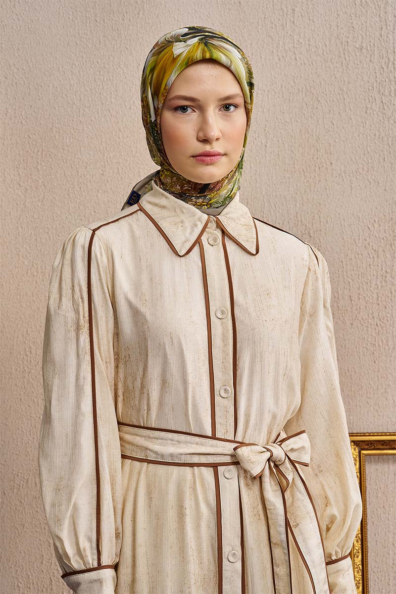 Vision Art Collection Velmora Eşarp - Yağ Yeşili