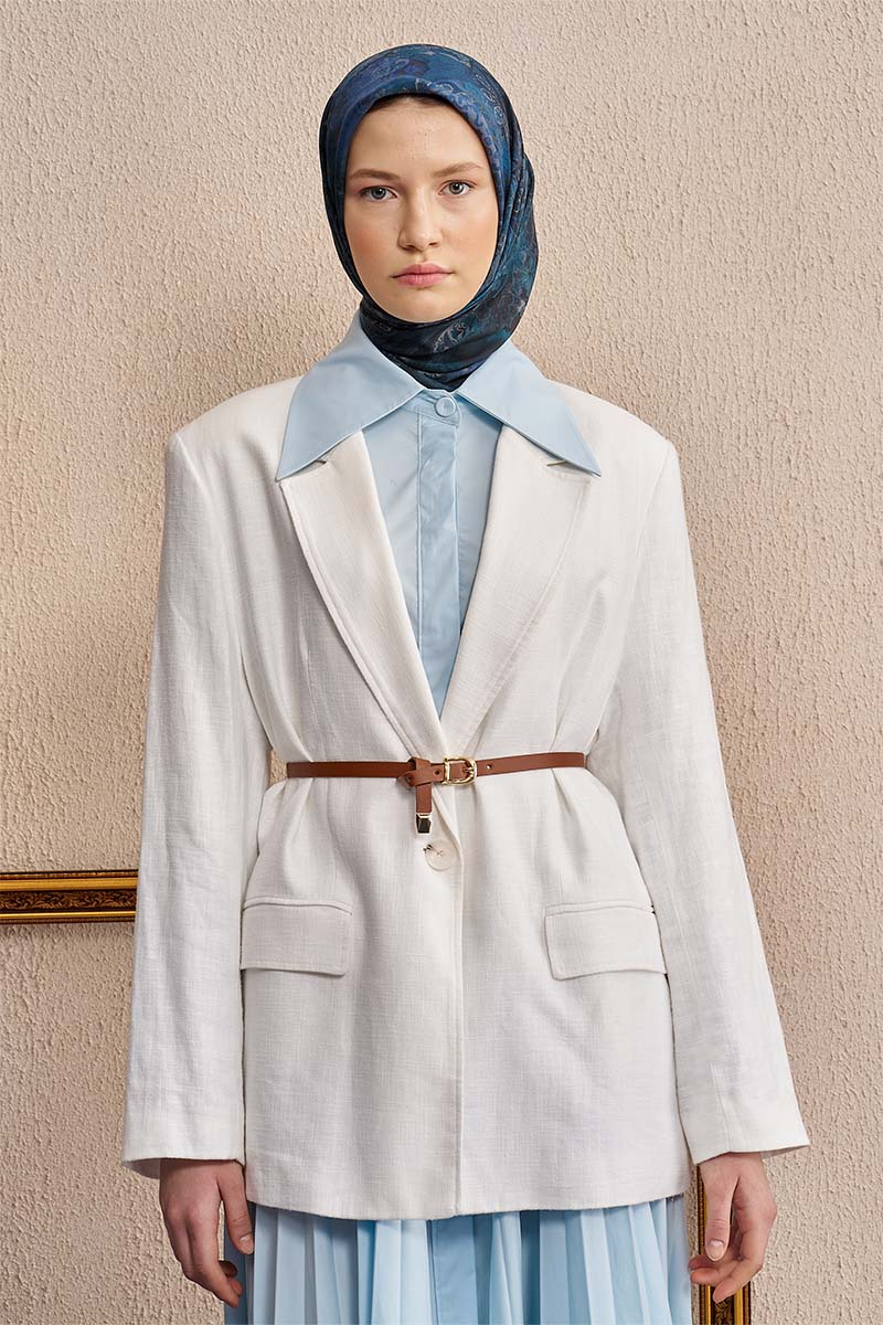 Vision Art Collection Verse Eşarp - Gece Mavisi