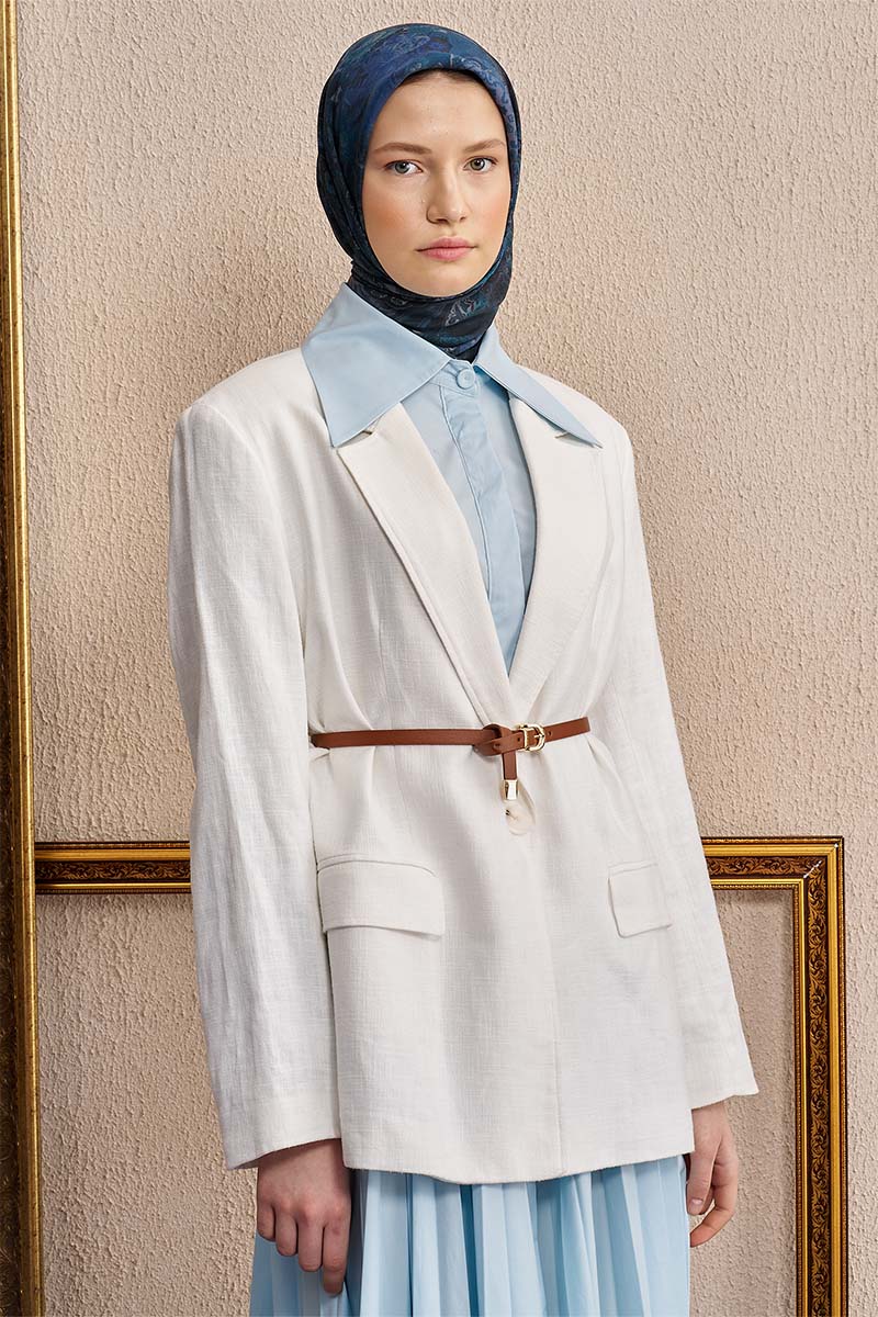 Vision Art Collection Verse Eşarp - Gece Mavisi